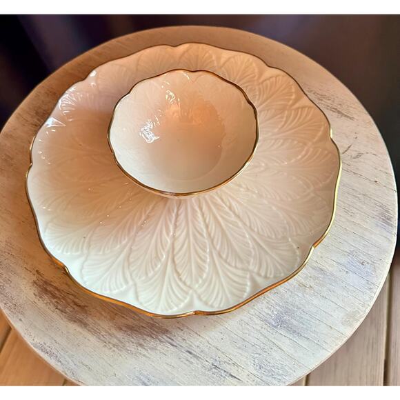 Lenox Greenfield Gourmet Server Lenox Chip and Dip Platter...